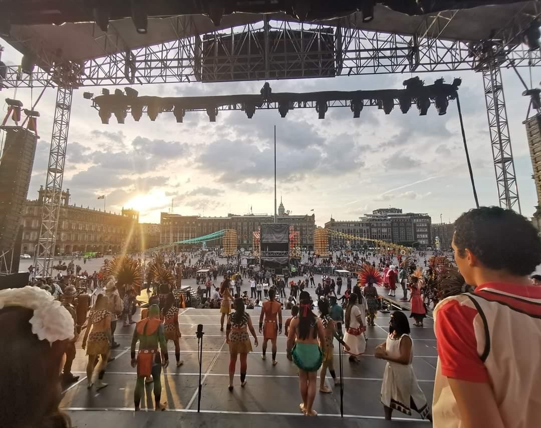 "Motecuhzoma II" la obra Monumental se presenta en el Zócalo Capitalino 