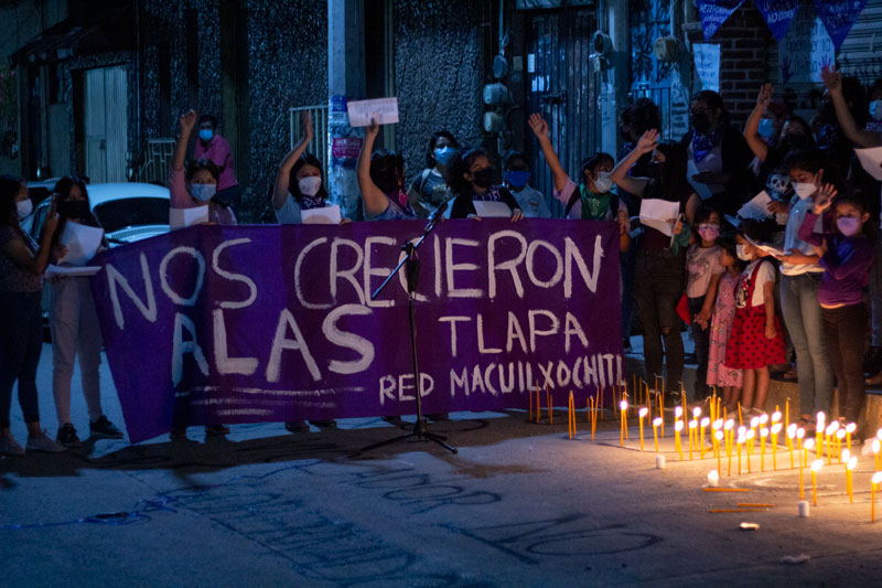 Velada por los Derechos de las Mujeres en Tlapa, Gro.