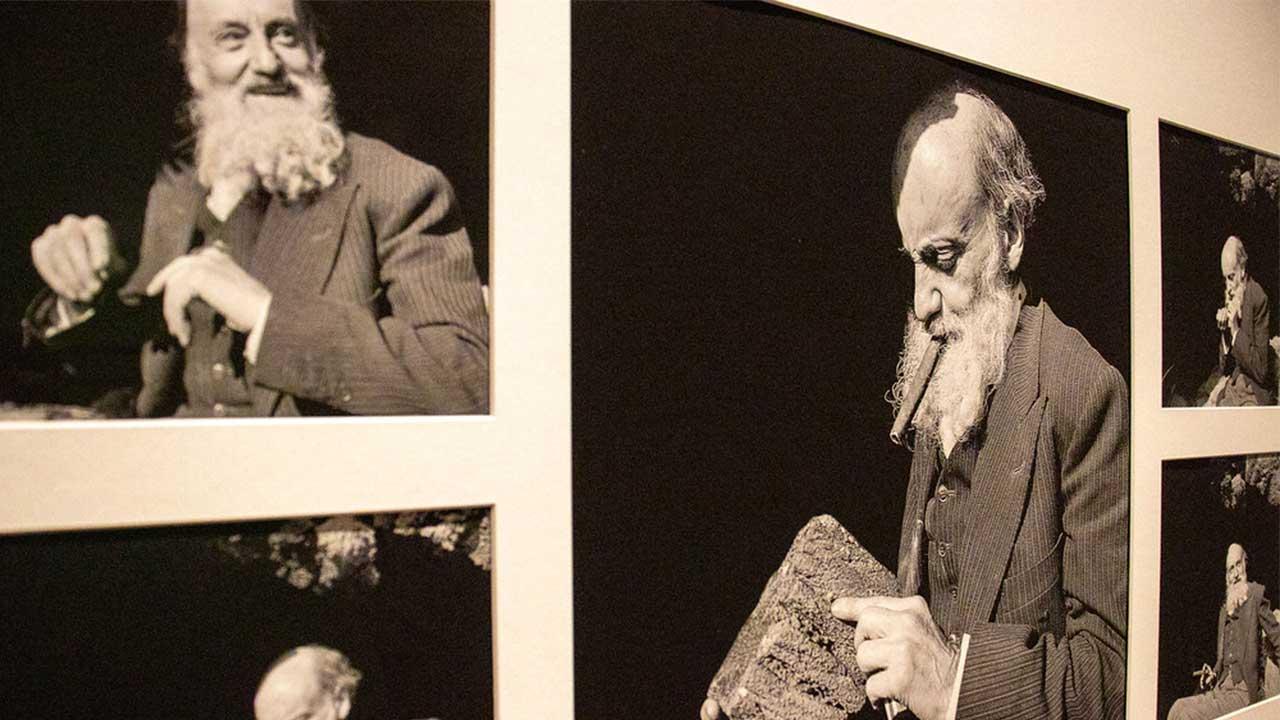 Imagen del Dr. Atl, presentada en el Ex Convento del Carmen en Guadalajara.