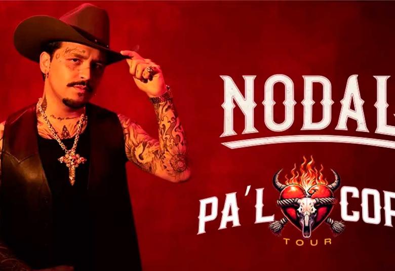 Cartel oficial de Christian Nodal en pose promocional del Tour Pa'l Cora, gira que llegará a la Arena GNP de Acapulco.