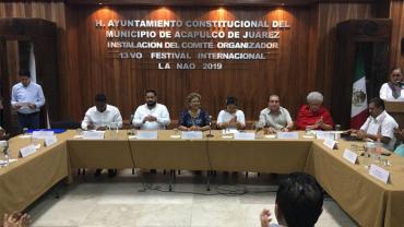 instalación del comité organizador del XIII Festival Internacional La Nao Acapulco 2019