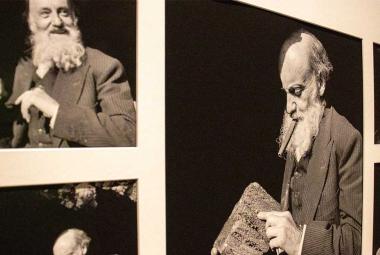 Imagen del Dr. Atl, presentada en el Ex Convento del Carmen en Guadalajara.